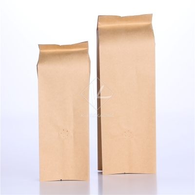 5 pcs Wholesable Printed Side Gusset Kraft Paper Coffee Bean Packaging Bulk Coffee Bags with Valve